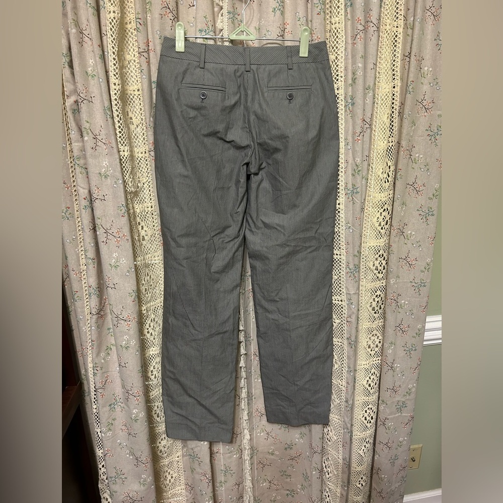 2/$28 Brooks Brothers Caroline Fit Gray Pinstripe Pants Size 2 NWT - Picture 2 of 3